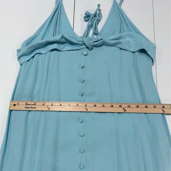 Shoedazzle Strappy Tiered Maxi Dress in Petit Four Blue Size XL - Picture 8 of 8